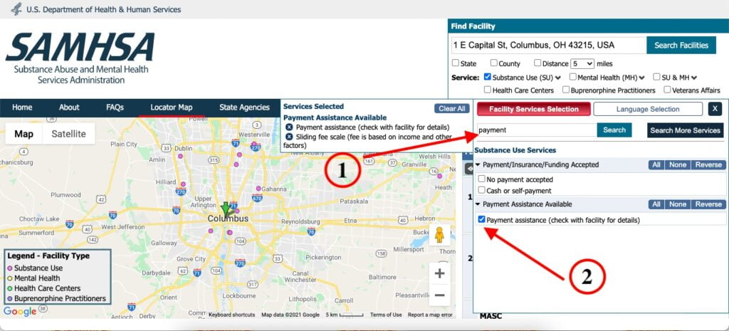 Only show facilities offering payment assistance. These places will offer cheap Suboxone treatment services.